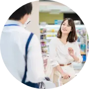 コンビニなど24時間営業の店舗などに